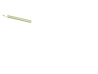 a green swirl of stars is coming out of a wand on a white background