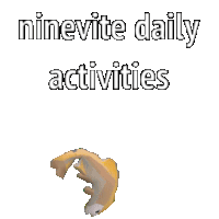 a picture of a fish that says " ninevite daily activities "