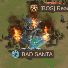 Bad Santa Burning GIF - Bad Santa Burning Sos GIFs