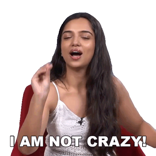 I Am Not Crazy Ahsaas Channa Sticker - I Am Not Crazy Ahsaas Channa Pinkvilla Stickers