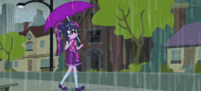 Twilight Sparkle In The Rain GIF - Twilight Sparkle In The Rain What A Day GIFs