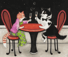 Cats Drink GIF - Cats Drink Wine GIFs