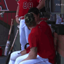 a baseball player with the number 88 on their jersey