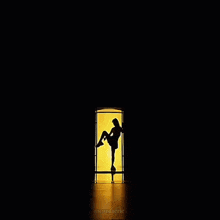 a silhouette of a woman laying on the floor with a yellow background and the word mysisfaerie below it
