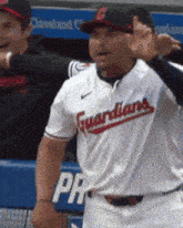 Josh Naylor What'S Up Brother GIF - Josh Naylor What'S Up Brother Cleveland Guardians GIFs