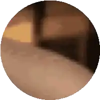 a circle with a blurred image of a person walking