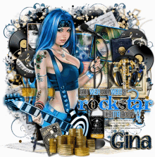 Gina101 Rockstar GIF - Gina101 Rockstar Gliterry GIFs