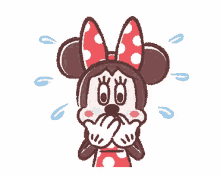 Minnie Mouse Scared GIF - Minnie Mouse Scared Nervous GIFs