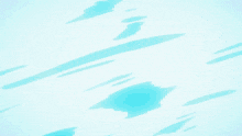 a blue background with a pentagram and two lines