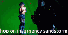 Ana De Armas Hop On Insurgency Sandstorm GIF - Ana De Armas Hop On Insurgency Sandstorm Blade Runner2049 GIFs