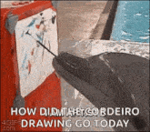 Dolphin Painting GIF - Dolphin Painting Artist GIFs
