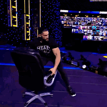 Roman Reigns Throws Chair GIF - Roman Reigns Throws Chair Daniel Bryan GIFs