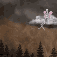 Cloud Skeleton GIF - Cloud Skeleton Death Fairy GIFs