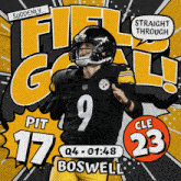 Cleveland Browns (23) Vs. Pittsburgh Steelers (17) Fourth Quarter GIF - Nfl National Football League Football League GIFs