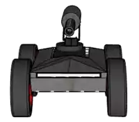 a drawing of a robot with a camera attached to it