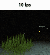 a screenshot of a video game that says 10 fps on it