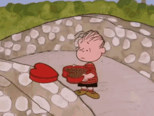 valentine charlie brown peanuts heart
