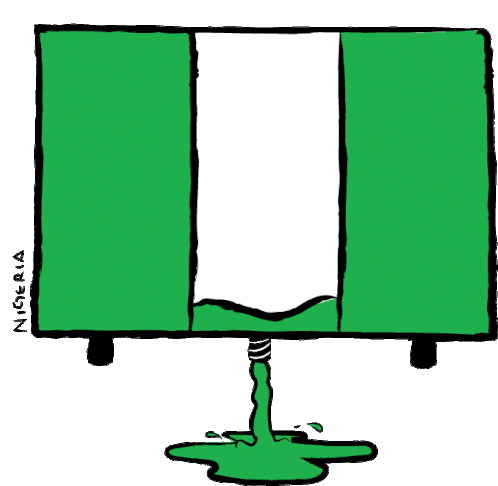 Downsign Green White Green Sticker - Downsign Green White Green Nigeria Stickers