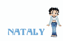 nataly jumping betty boop spelling clap