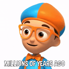 millions of years ago blippi blippi wonders   educational cartoons for kids million years in the past many years ago