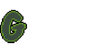 the word great is written in green pixel art