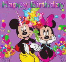 Happy Birthday Minnie Mouse GIF - Happy Birthday Minnie Mouse Mickey Mouse GIFs