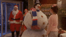 Goes Wrong Show Snowman GIF - Goes Wrong Show Snowman Hug GIFs