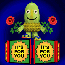 Its For You A Present For You GIF - Its For You A Present For You Roses For You GIFs
