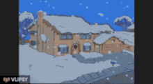 The Simpsons House GIF - The Simpsons House Xmas GIFs