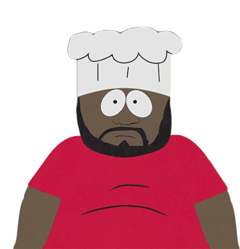 Shocked Chef Sticker - Shocked Chef South Park Stickers