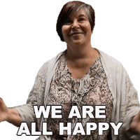 We Are All Happy Elisabetta Barberio Sticker - We Are All Happy Elisabetta Barberio Veritasium Stickers