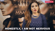 Honestly I Am Not Nervous Raveena Tandon GIF - Honestly I Am Not Nervous Raveena Tandon Pinkvilla GIFs