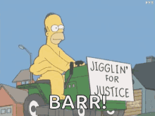 Homer Simpson Jiggling For Justice GIF