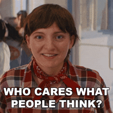 Who Cares What People Think Cynthia GIF - Who Cares What People Think Cynthia Grease Rise Of The Pink Ladies GIFs