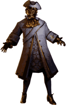 dark deception gold watcher statue horror