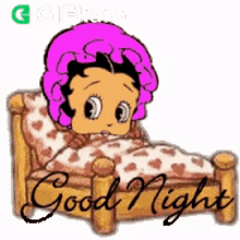 Good Night Betty Bop GIF - Good Night Betty Bop Gifkaro GIFs