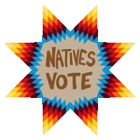 Natives Vote Vote Sticker - Natives Vote Vote Go Vote Stickers
