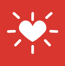 Red Hearts Sparkling Sticker
