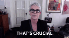 Thats Crucial Jamie Lee Curtis GIF - Thats Crucial Jamie Lee Curtis Lionsgate Live Stream GIFs
