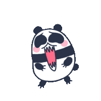 Panda Laugh Sticker - Panda Laugh Kidding Stickers