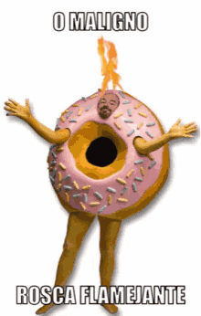 Fosca Flamejante Donut Man GIF
