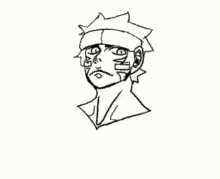 a drawing of a black among us character with a white face .