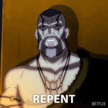 Repent You Fool Hades GIF - Repent You Fool Hades Blood Of Zeus GIFs