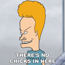 There'S No Chicks In Here Beavis GIF