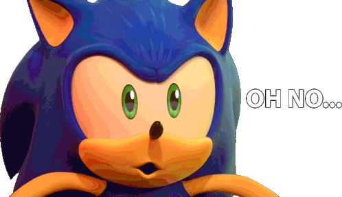 Oh No Sonic The Hedgehog Sticker - Oh No Sonic The Hedgehog Sonic Prime Stickers