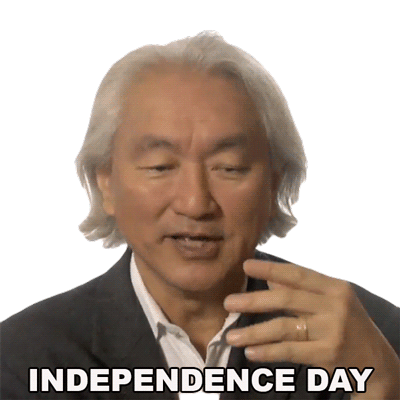 Independence Day Michio Kaku Sticker - Independence Day Michio Kaku Big Think Stickers