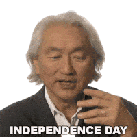 Independence Day Michio Kaku Sticker - Independence Day Michio Kaku Big Think Stickers