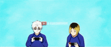 nagi and kenma are playing a game together