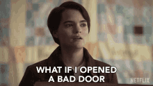 Whta If I Opened A Bad Door And I Can Never Close It GIF - Whta If I Opened A Bad Door And I Can Never Close It Elodie Davis GIFs