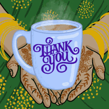 thank you coffee coffee cup hot coffee henna